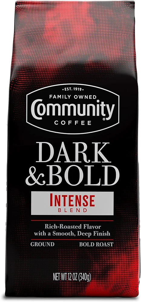Amazon.com : Community Coffee Dark & Bold Intense Blend, Dark Roast Ground Coffee, 12 Ounce Bag (Pack of 1) : Grocery & Gourmet Food