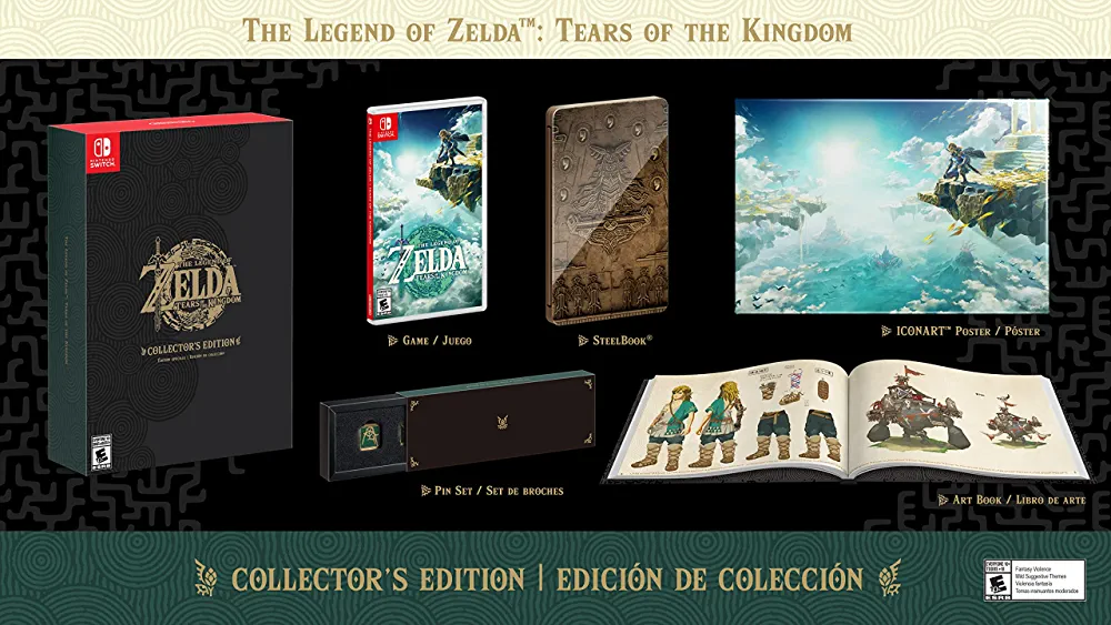 The Legend of Zelda: Tears of the Kingdom Collector’s Edition : Video Games塞尔达传说：王国之泪