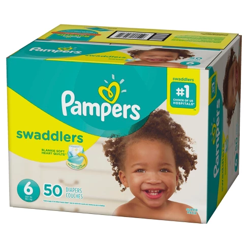 Target Pampers Swaddlers Diapers Super Pack精选尿片买两箱送$10 礼卡