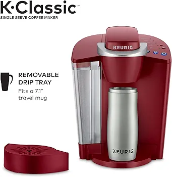 Keurig K-Classic Single Serve K-Cup Pod Coffee Maker, Rhubarb: Home & Kitchen