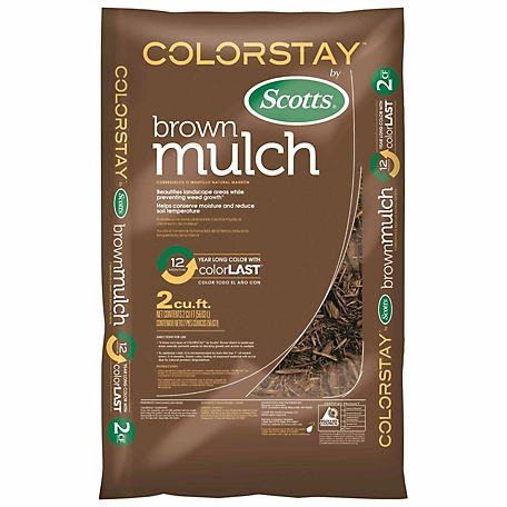 4 for $10Scotts 2 cu. ft. Brown ColorStay Mulch