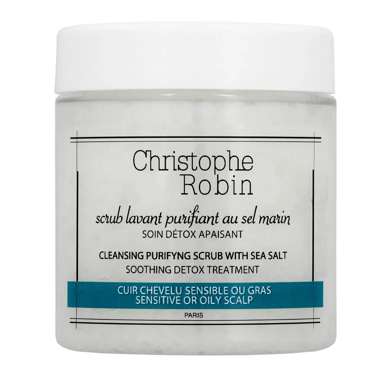 Christophe Robin Cleansing Purifying Scrub with Sea Salt 75ml | Free US Shipping | lookfantastic
