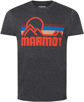 MARMOT Men's Coastal Short Sleeve T-Shirt, Charcoal Heather, Small | Amazon.com