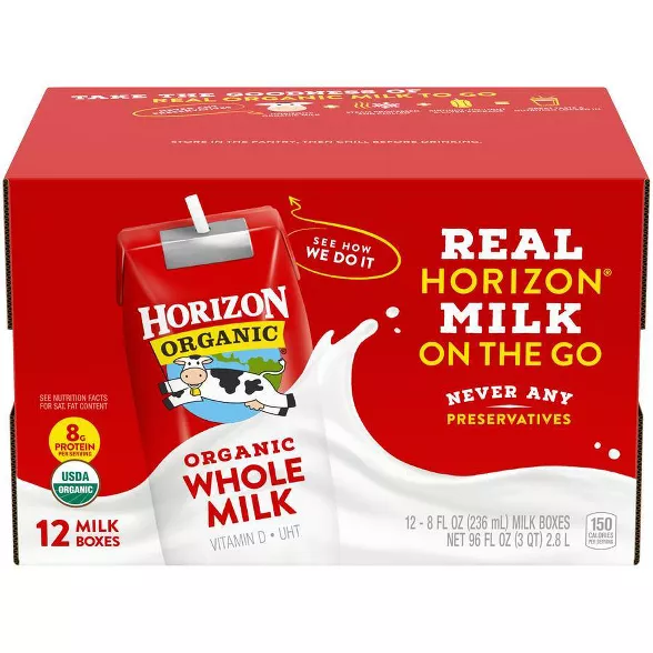 Horizon 有机全脂奶 12瓶