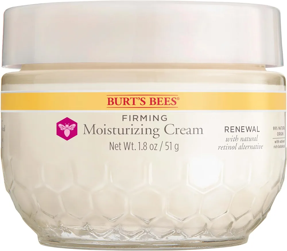 Burt's Bees Renewal Firming Face Cream, Anti-Aging Retinol Alternative, Mothers Day Gifts for Mom, Moisturizing Natural Origin Skin Care, 1.8 Ounce (Packaging May Vary) : Beauty & Personal Care