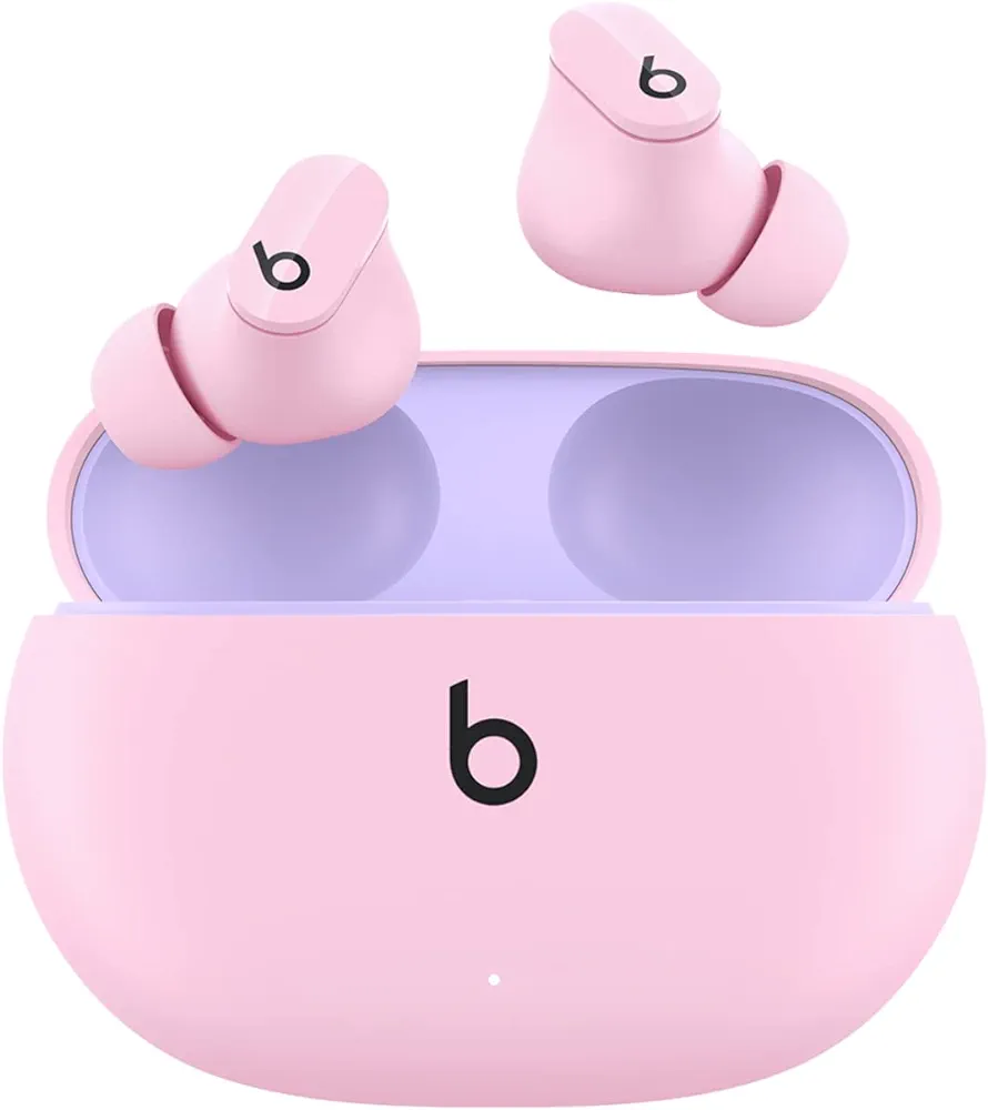 Beats Studio Buds - True Wireless Noise Cancelling Earbuds - Compatible with Apple & Android, Built-in Microphone, IPX4 Rating, Sweat Resistant Earphones, Class 1 Bluetooth Headphones - Sunset Pink : 