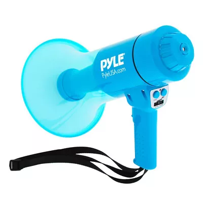 Pyle PMP66WLT Portable Waterproof Megaphone Bullhorn Speaker with LED Light | eBay