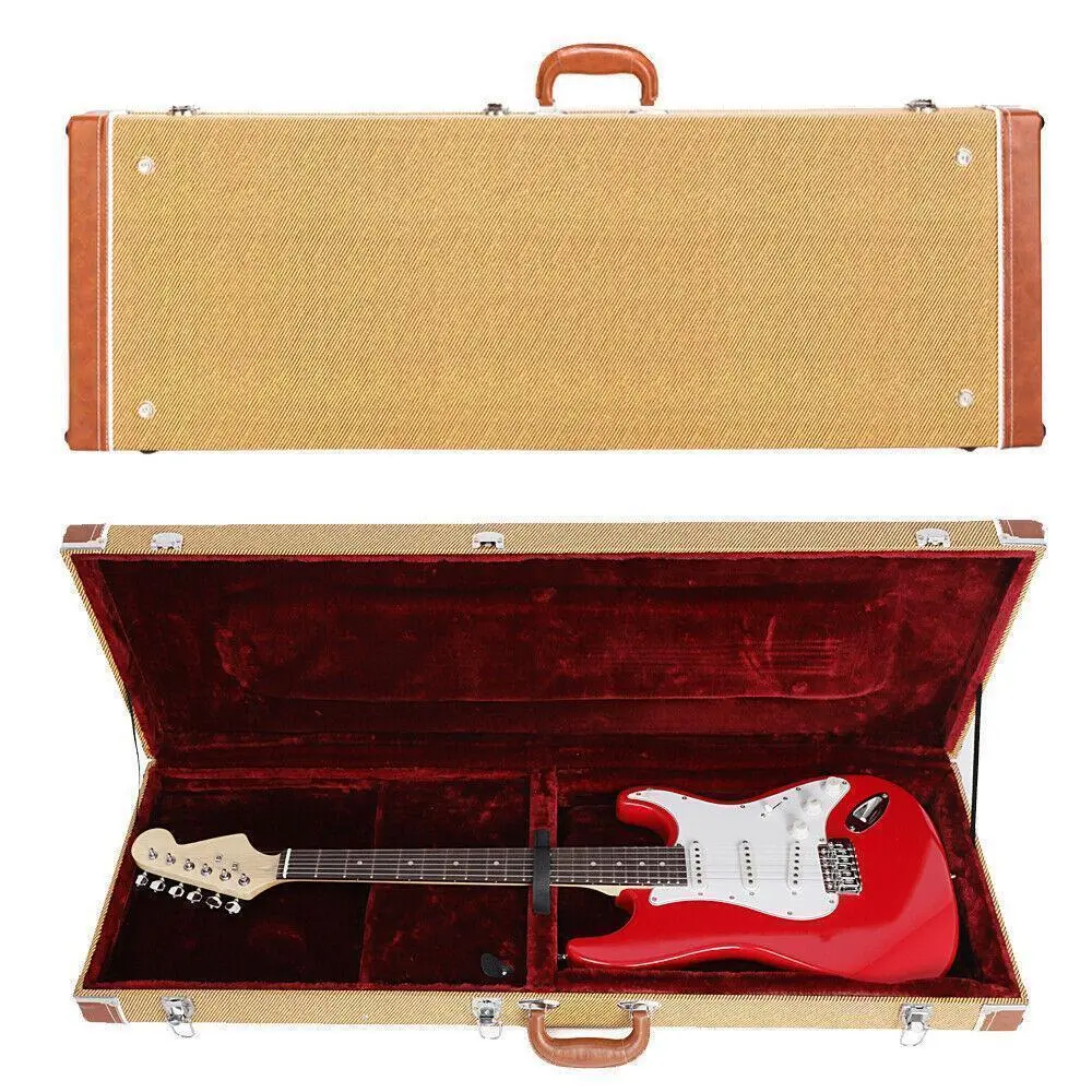 Glarry Hard Case Fits Most Standard Electric Guitars Lockable Christmas Gift | eBay