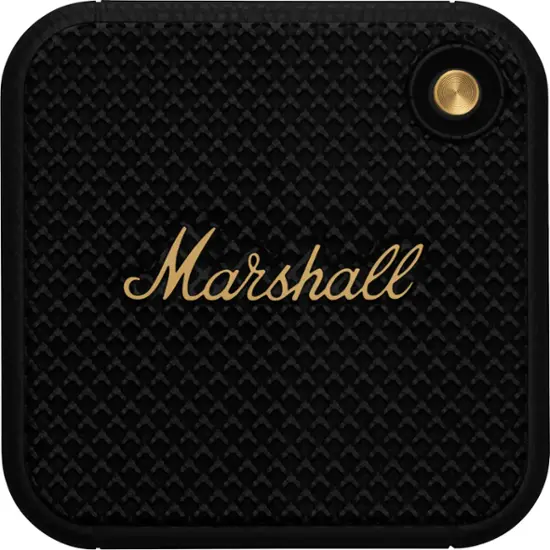 Marshall Willen Portable Bluetooth Speaker Black/Brass 1006059 - Best Buy