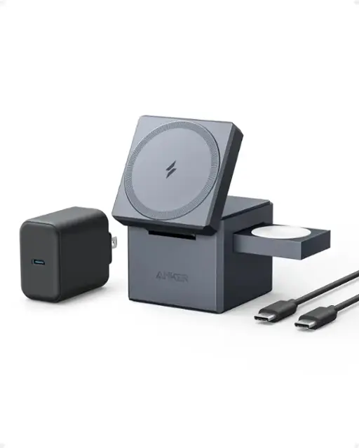 Anker 3-in-1 Cube with MagSafe Gray Y1811JA1-1 - Best Buy