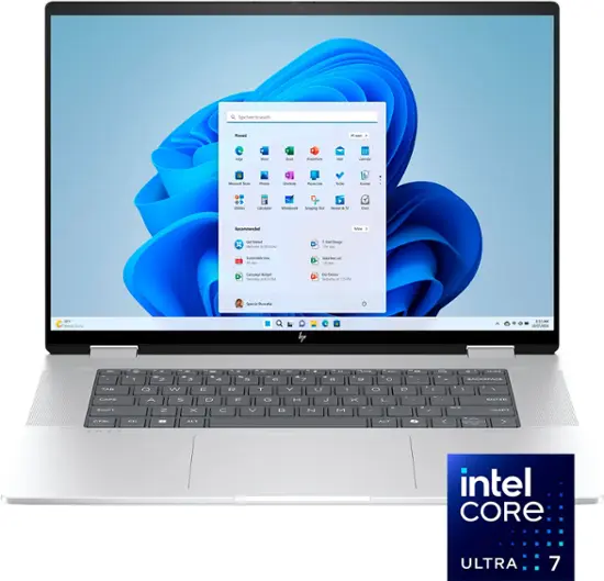 HP Envy 2-in-1 16" 2K Touch-Screen Laptop Intel Core Ultra 7 32GB Memory 2TB SSD Glacier Silver 16-ac0033dx - Best Buy