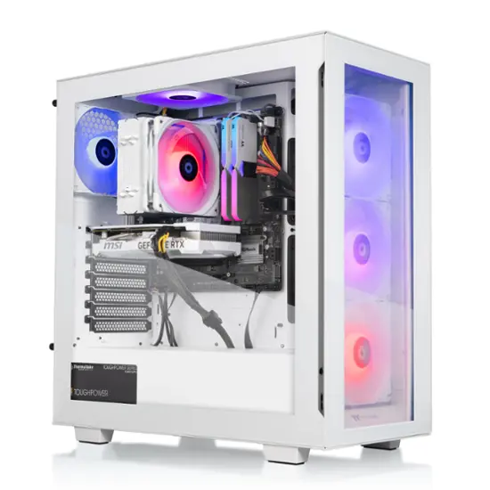 Thermaltake LCGS View i460T V2 Gaming Desktop Intel Core i7- 14700F, 32GB DDR5 RAM, NVIDIA GeForce RTX 4060 Ti, 1TB NVMe M.2 White V35S-B760-B6T-LCS - Best Buy