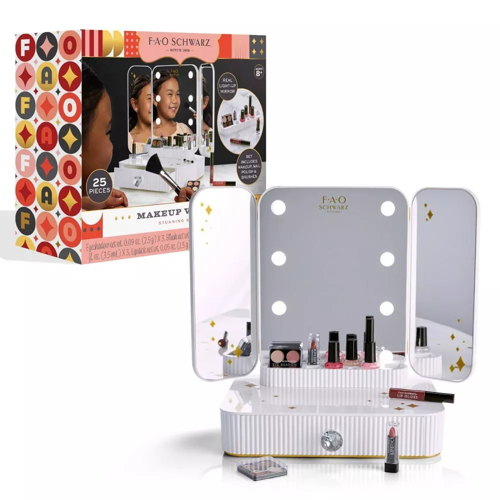 FAO Schwarz Makeup Vanity Mirror Set | eBay