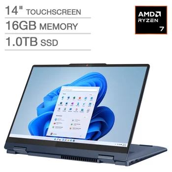 Lenovo Ideapad 5 14" 2-in-1 Touchscreen Laptop - AMD Ryzen 7 8840HS - WUXGA (1920 x 1200) - Windows 11 | Costco