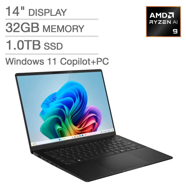 ASUS Vivobook S 14" Copilot+ Laptop - AMD Ryzen AI 9 365 Processor - 3K (2880 X 1800) OLED - Windows 11 | Costco