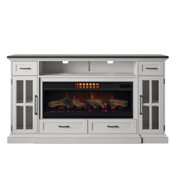 Tresanti Sloane TV Console with ClassicFlame CoolGlow 2-in-1 Electric Fireplace and Fan | Costco