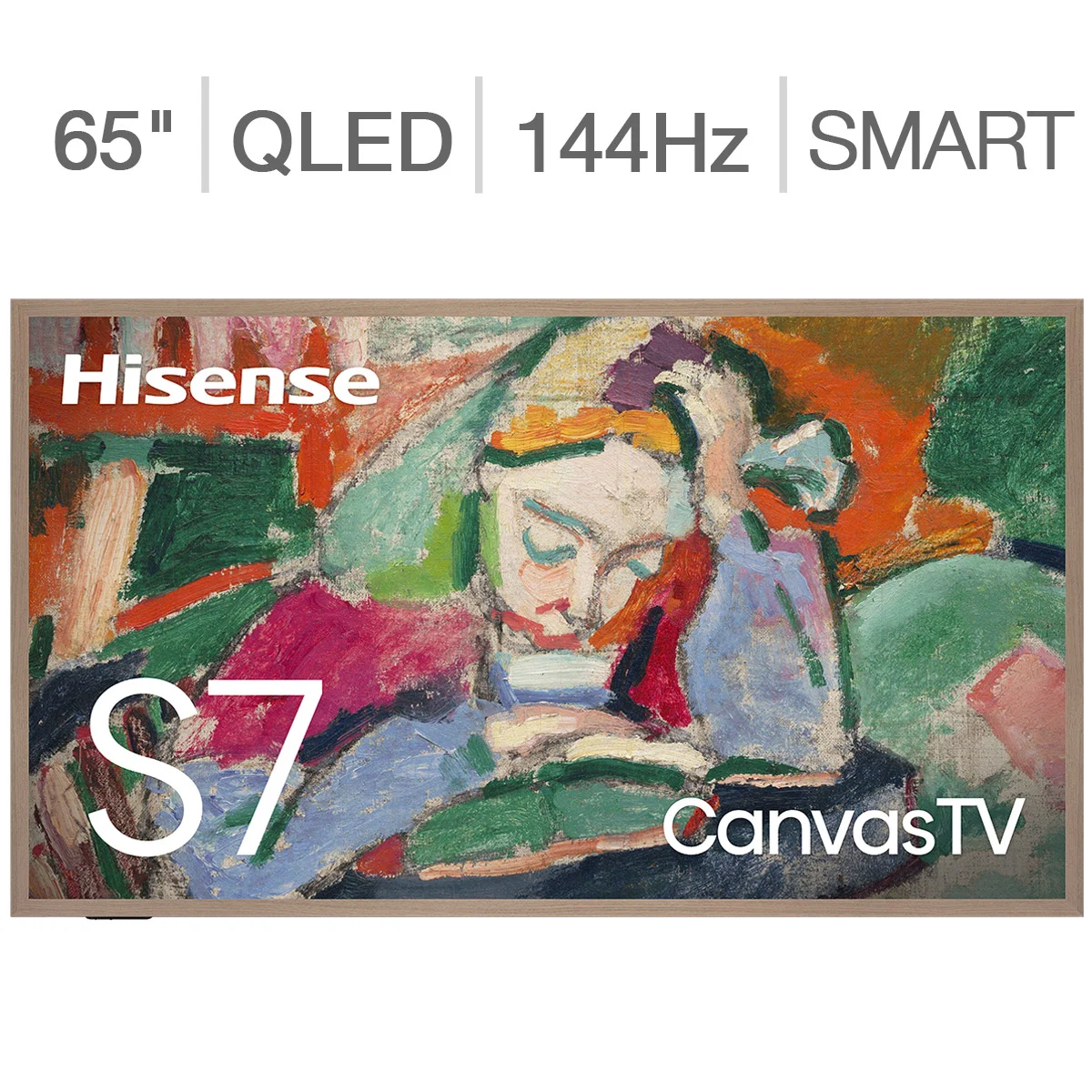 Hisense 65" Class - S7 Series Canvas TV - 4K UHD QLED LCD TV - Allstate 3-Year Protection Plan Bundle Included for 5 Years of Total Coverage* | Costco