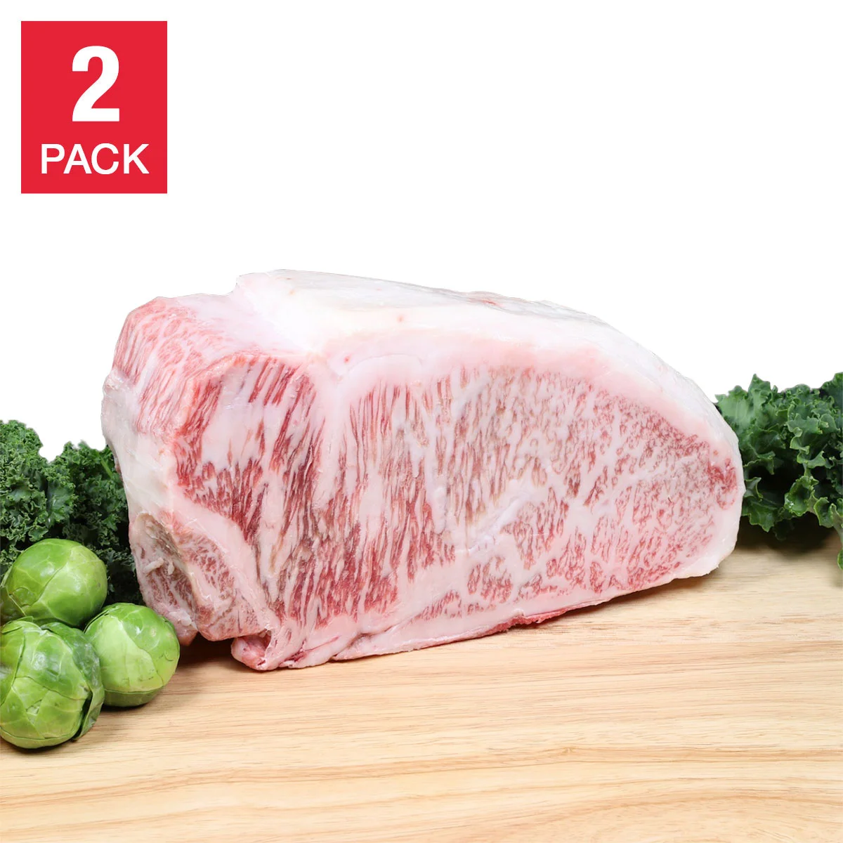 Authentic Wagyu Japanese A5 Wagyu Striploin Roast, 2-count, minimum 6 lbs total | Costco