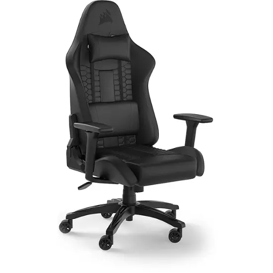 CORSAIR TC100 Leatherette Gaming Chair Black CF-9010050-WW - Best Buy