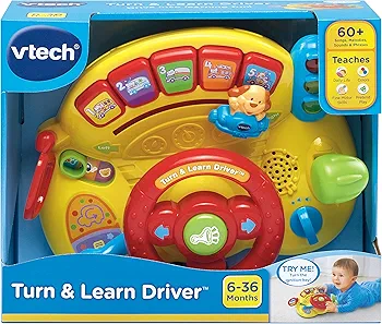 VTech Turn and Learn Driver, Yellow : Toys & Games