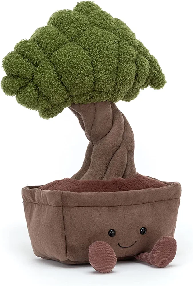 $71 Jellycat Amuseables Bonsai Tree Stuffed Toy, 15 inches - Plant Plush - Fun Décor & Gift : Toys & Games